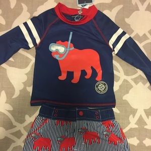 ANDY & EVAN- Sz 3T- 2pc Snorkel Dog Swim Set